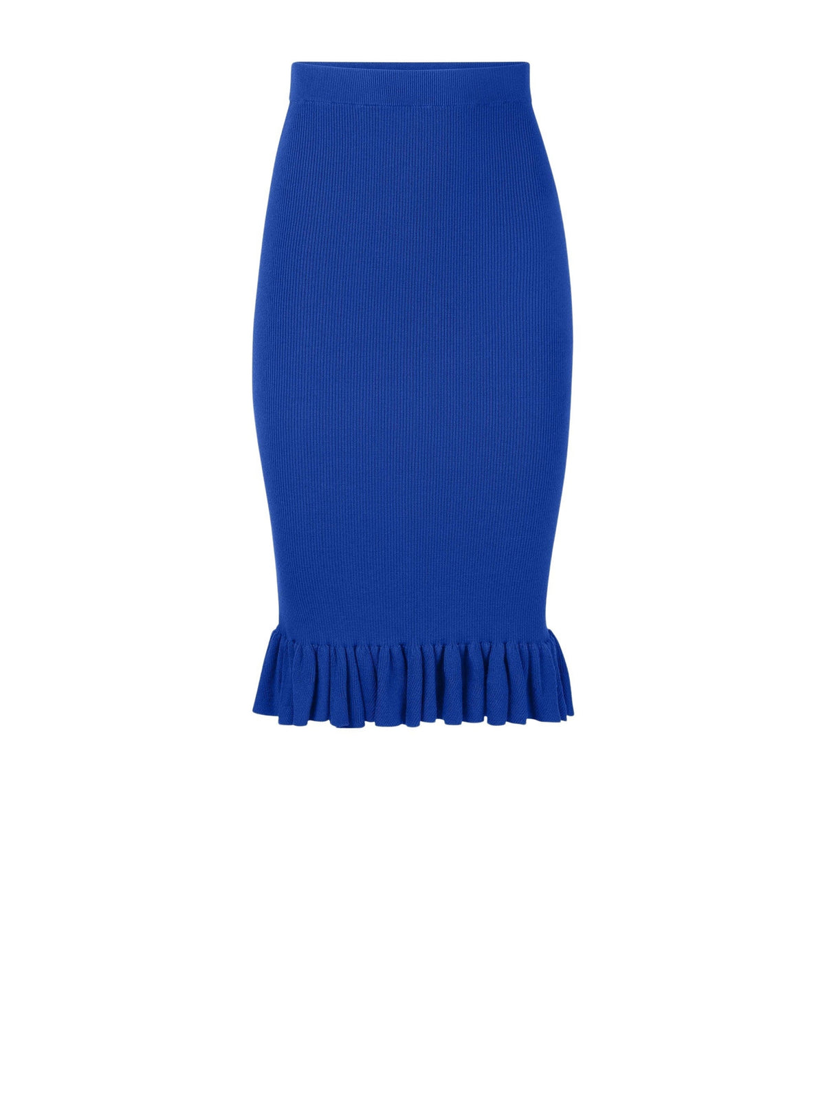 JUPE MIDI AVEC PÉPLUME À VOLANTS