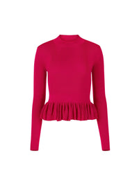 PULL AVEC UN PEPLUM À VOLANTS