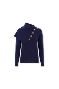 Navy sweater in wool