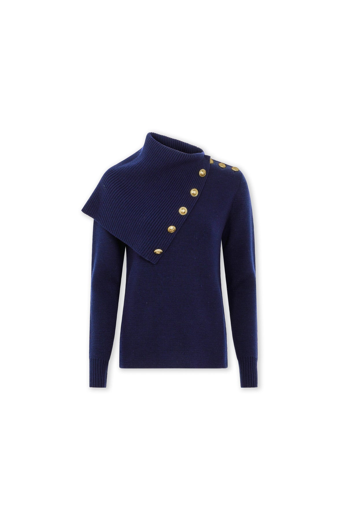 Navy sweater in wool