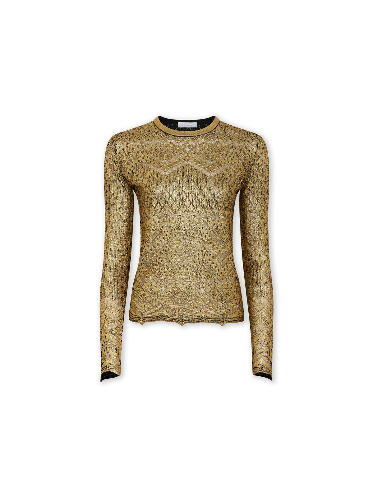 LACE-LIKE KNIT SWEATER