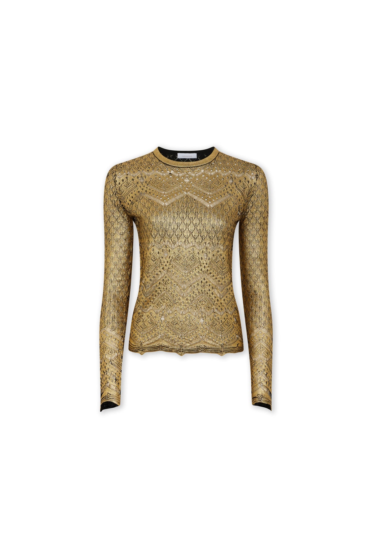 LACE-LIKE KNIT SWEATER