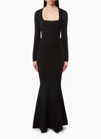 ROBE DE SIRÈNE EN MÉLANGE LAINE
