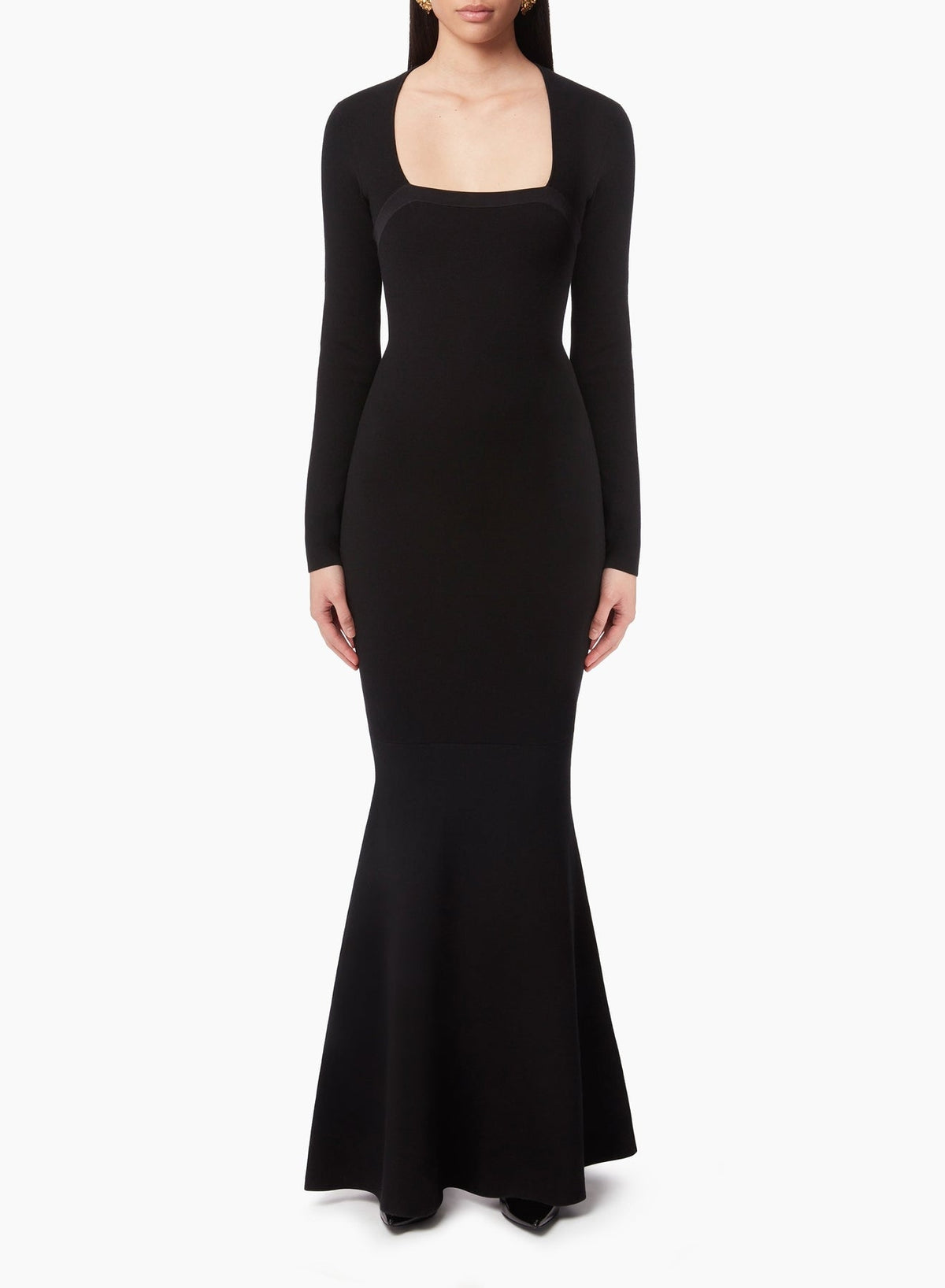 ROBE DE SIRÈNE EN MÉLANGE LAINE