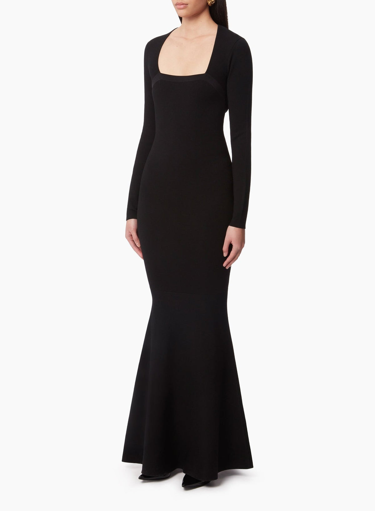 ROBE DE SIRÈNE EN MÉLANGE LAINE