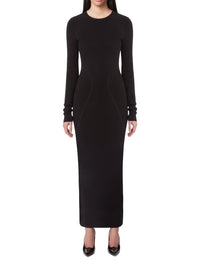 Long backless dress - Black