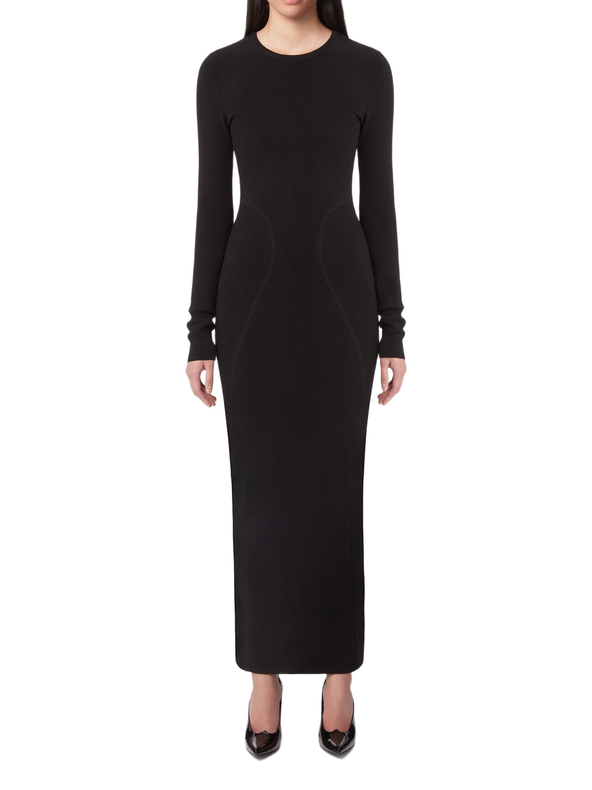 Long backless dress - Black