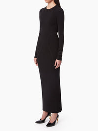 LONGUE ROBE DOS NU - Noir