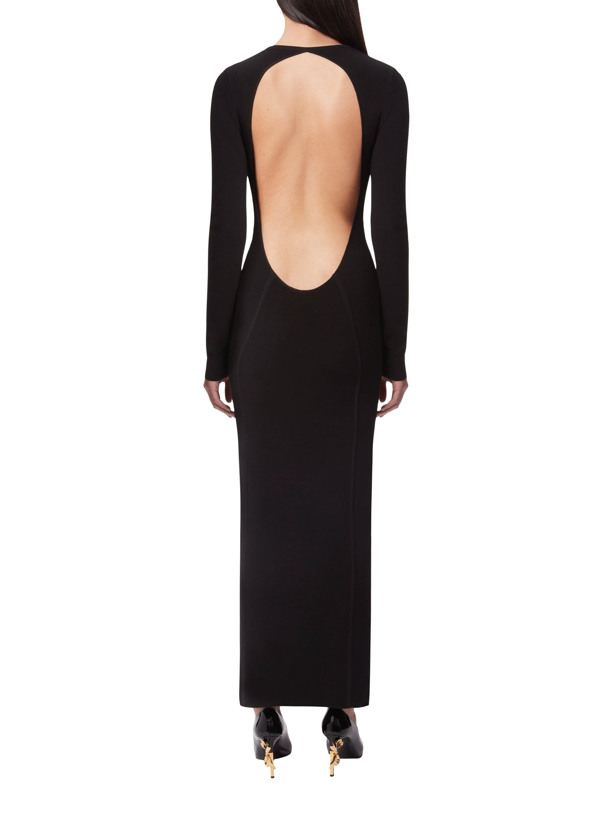 Long backless dress - Black