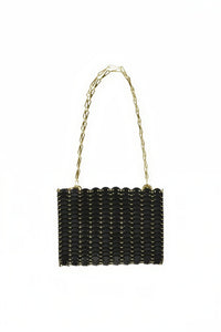 1969 leather bag - Black & Gold
