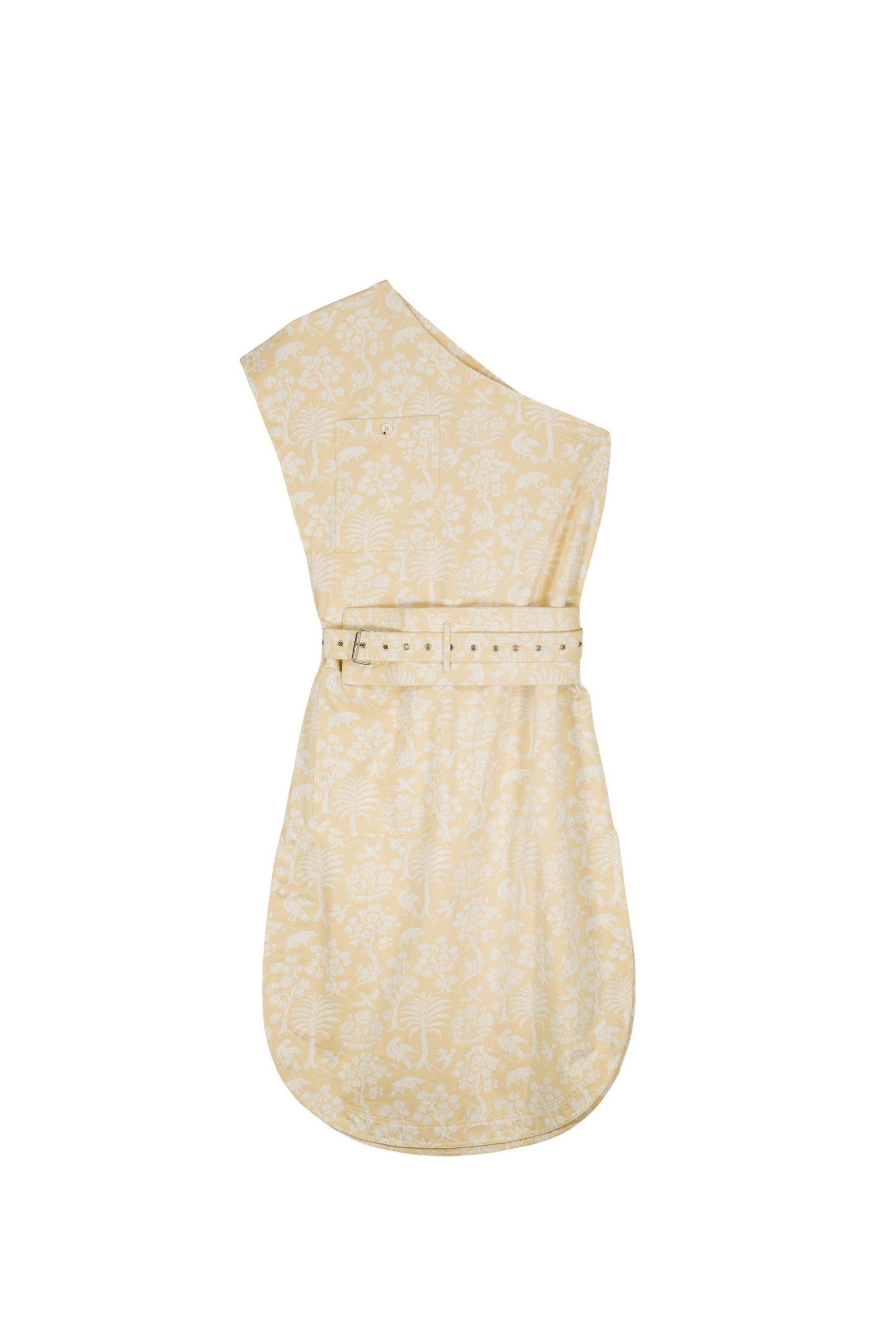 Robe courte Tiger asymétrique - Sunday Yellow
