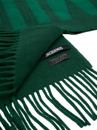 DARK GREEN L'ECHARPE JACQUEMUS