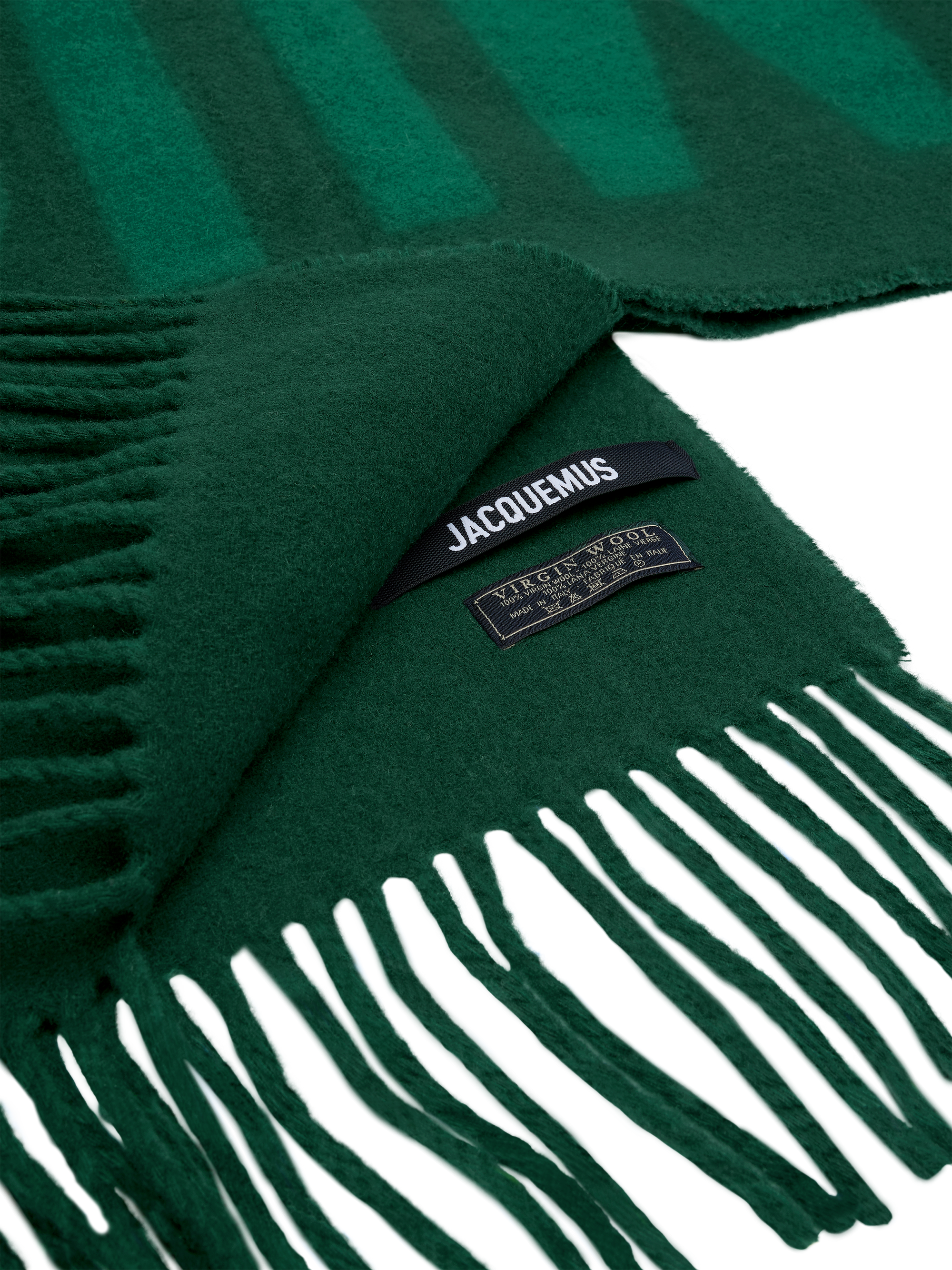 DARK GREEN L'ECHARPE JACQUEMUS