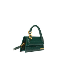 DARK GREEN LE CHIQUITO LONG BOUCLE