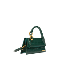 DARK GREEN LE CHIQUITO LONG BOUCLE