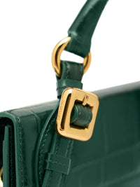 DARK GREEN LE CHIQUITO LONG BOUCLE