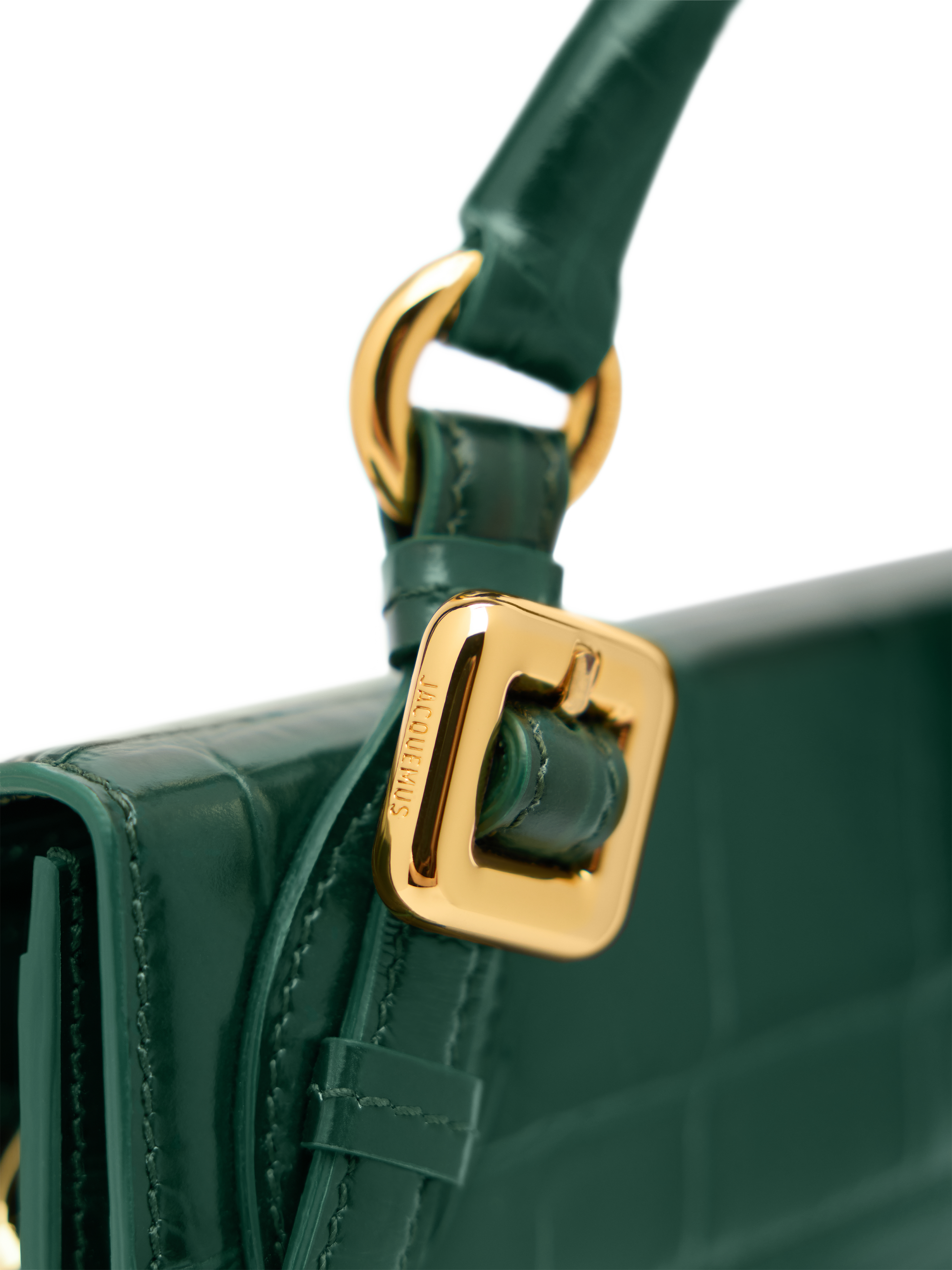 DARK GREEN LE CHIQUITO LONG BOUCLE