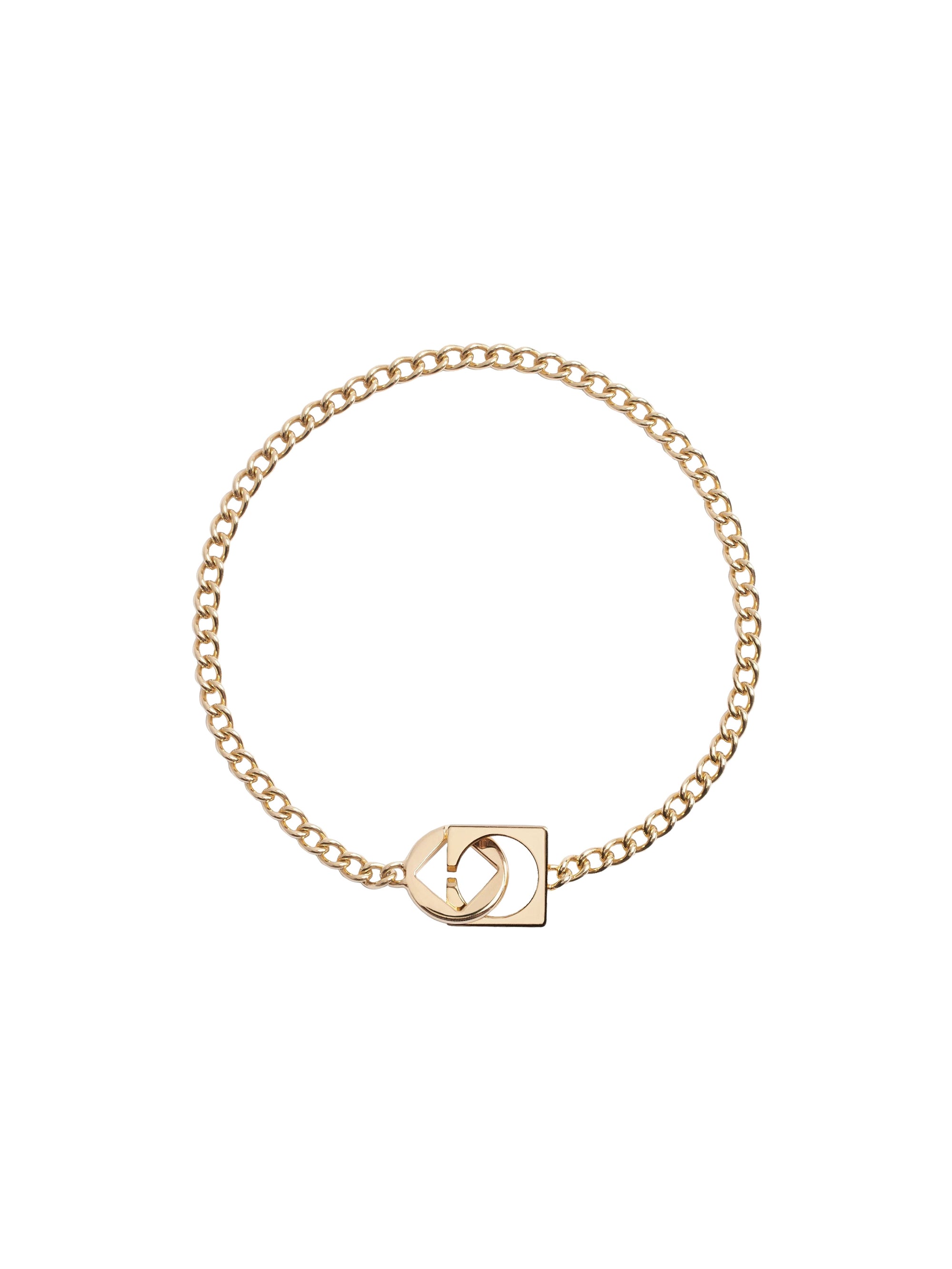 Collier Rond Carré - Light Gold