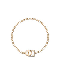 LIGHT GOLD LE COLLIER ROND CARRE