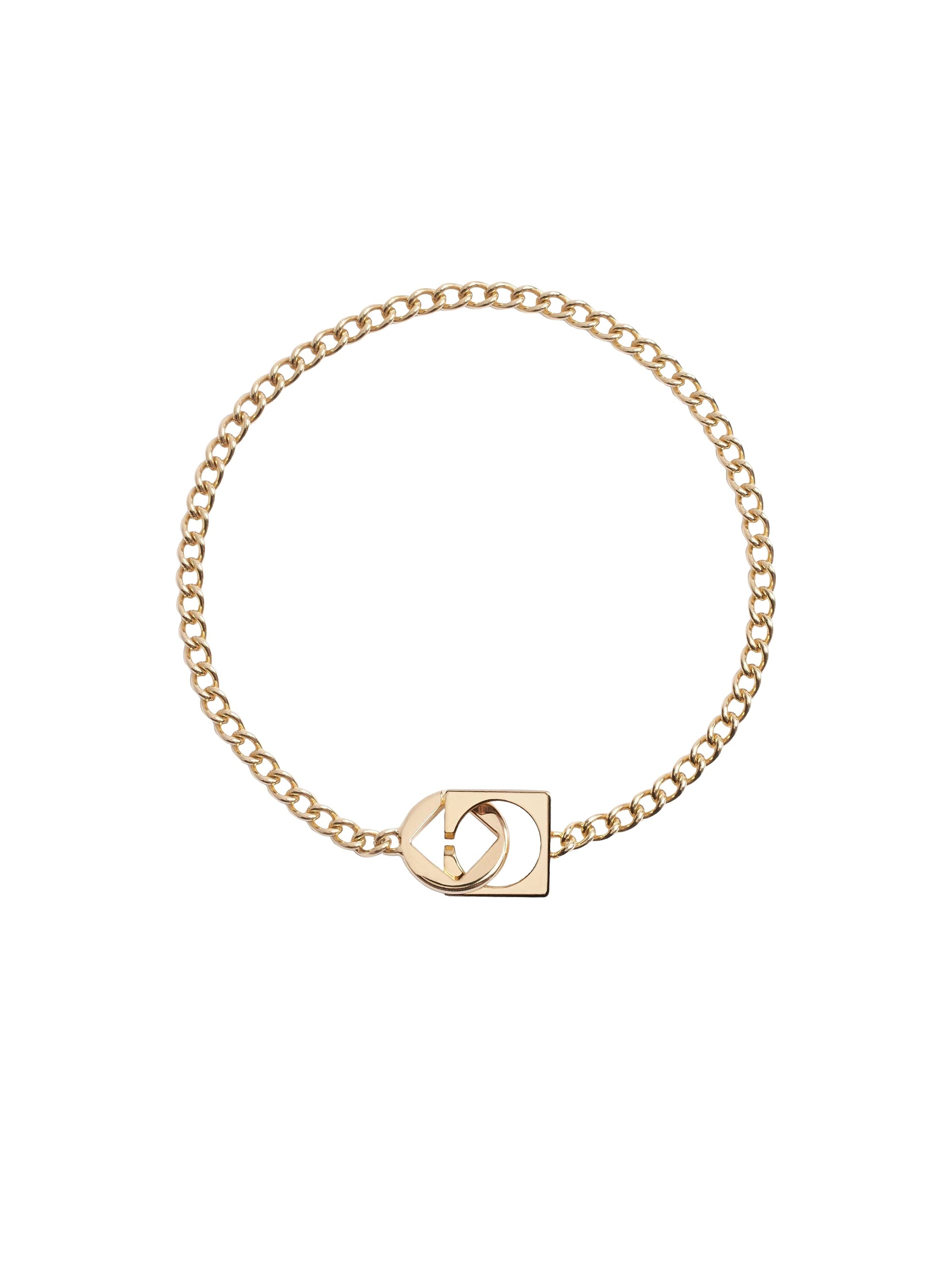 LIGHT GOLD LE COLLIER ROND CARRE