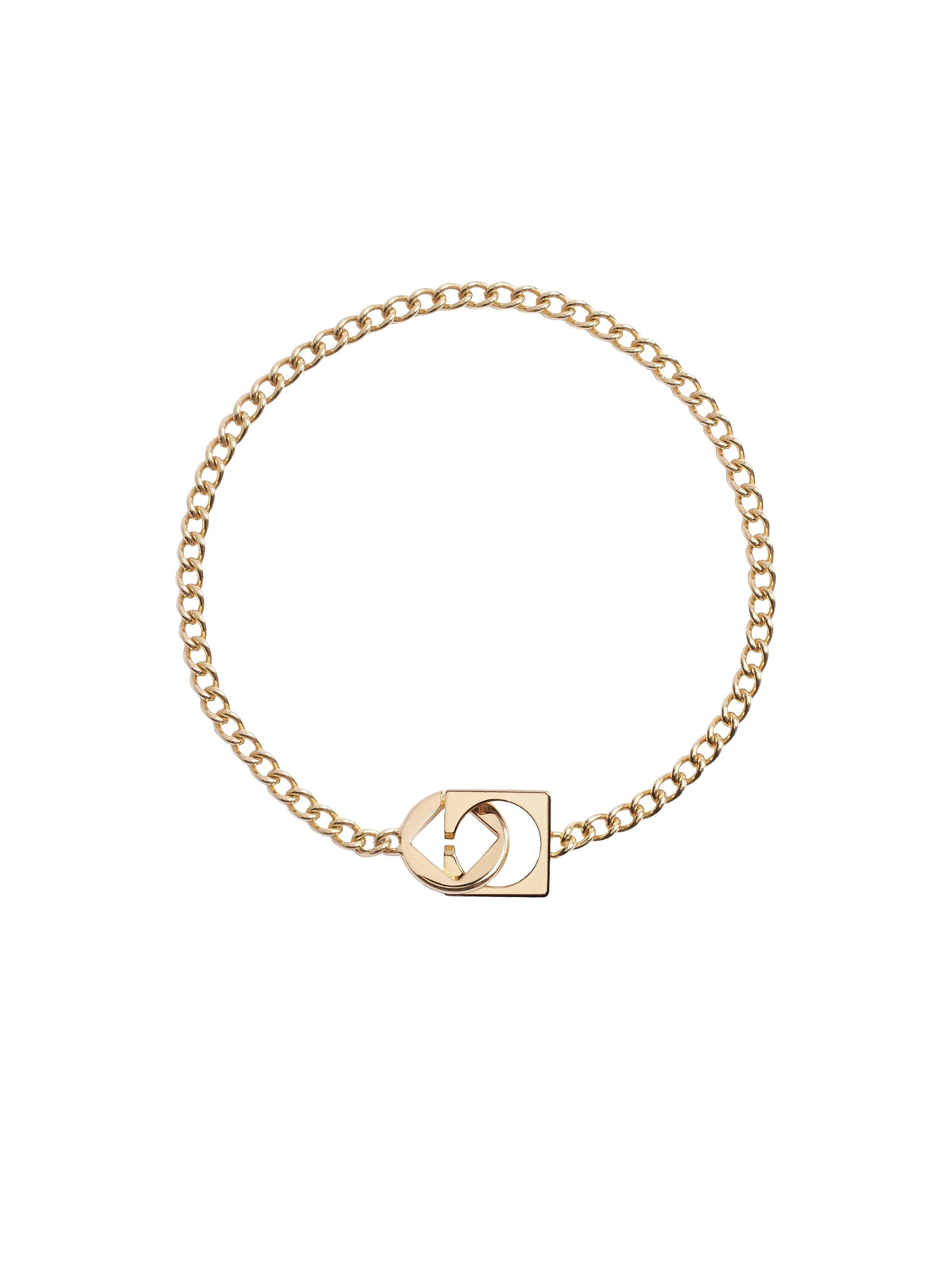 Collier Rond Carré - Light Gold