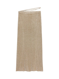 75€ / 9 sold //20 QTY / ST45%   Jupe Brilho en maille - Light Gold