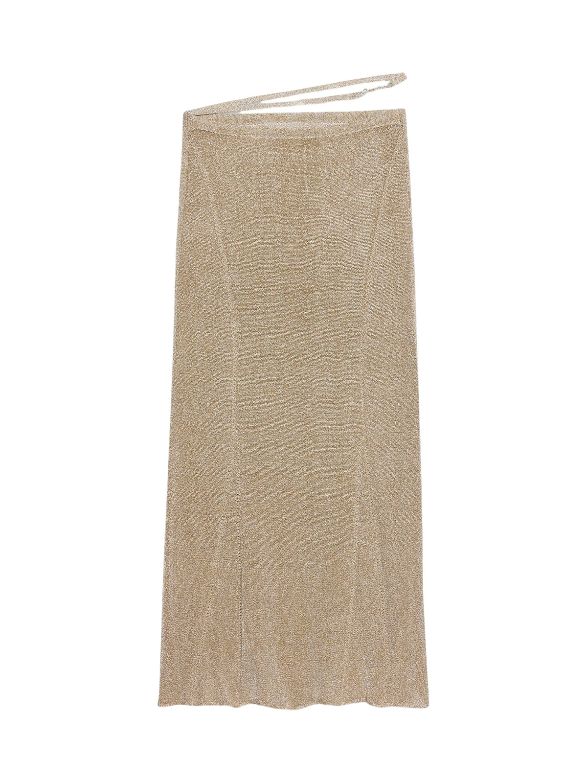 75€ / 9 sold //20 QTY / ST45%   Jupe Brilho en maille - Light Gold