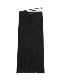 75€ / 12 sold //99 QTY / ST12%   Jupe Brilho en maille - Black