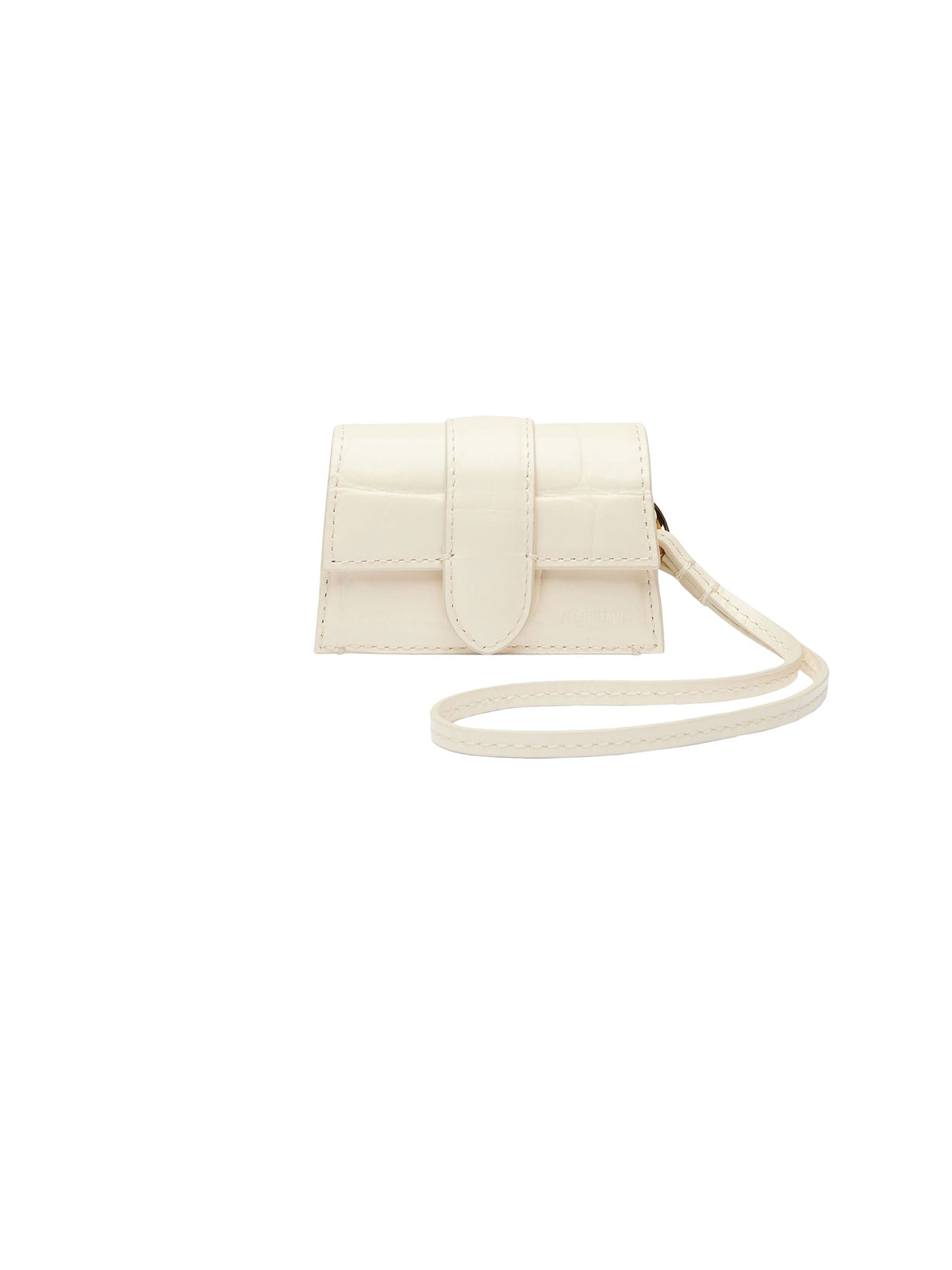 90€ / 0 sold //49 QTY / ST0%   Petite pochette Bambino en cuir - Light Ivory