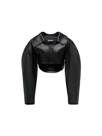 BLACK LA VESTE OBRA CUIR
