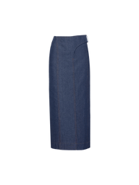 NAVY/BROWN LA JUPE DE-NIMES OBRA