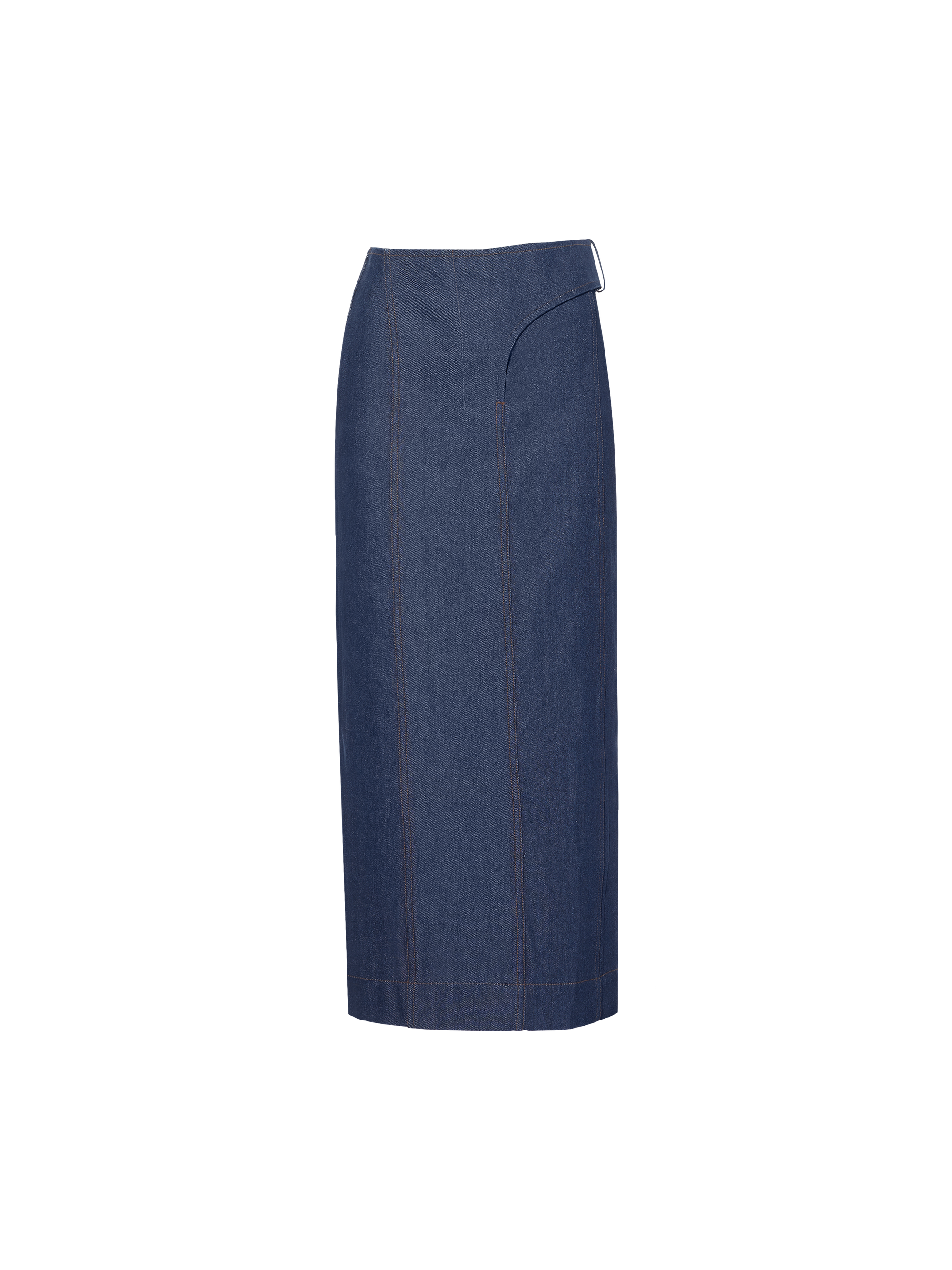 NAVY/BROWN LA JUPE DE-NIMES OBRA
