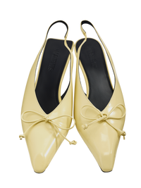PALE YELLOW LES SLINGBACKS CUBISTO B