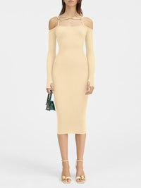Robe midi Sierra à épaules dénudées - Light Ivory