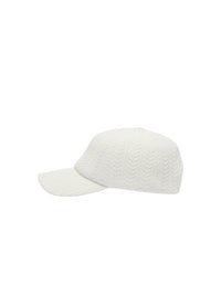 Casquette Belo en maille tricotée - White