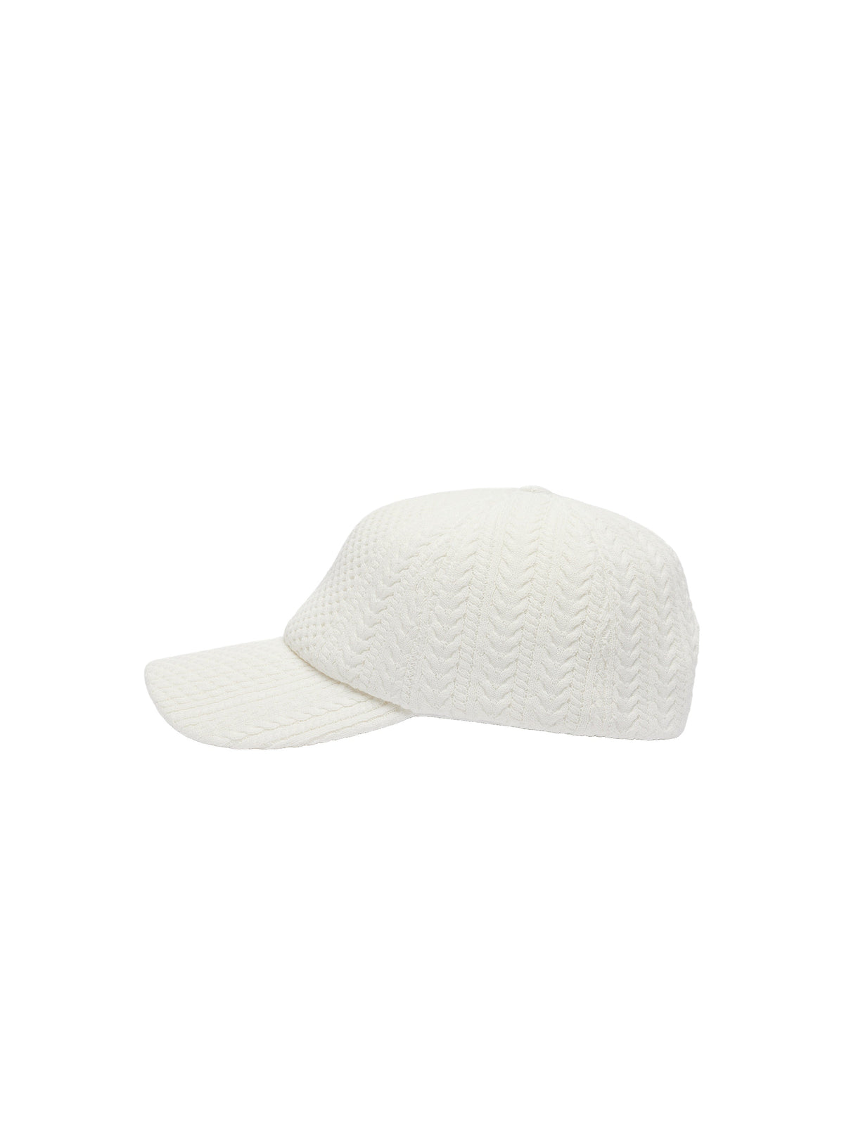 Casquette Belo en maille tricotée - White