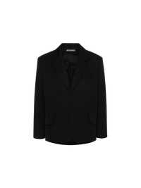 JACQUARD PINSTRIPE BLACK/ LA VESTE TITOLO