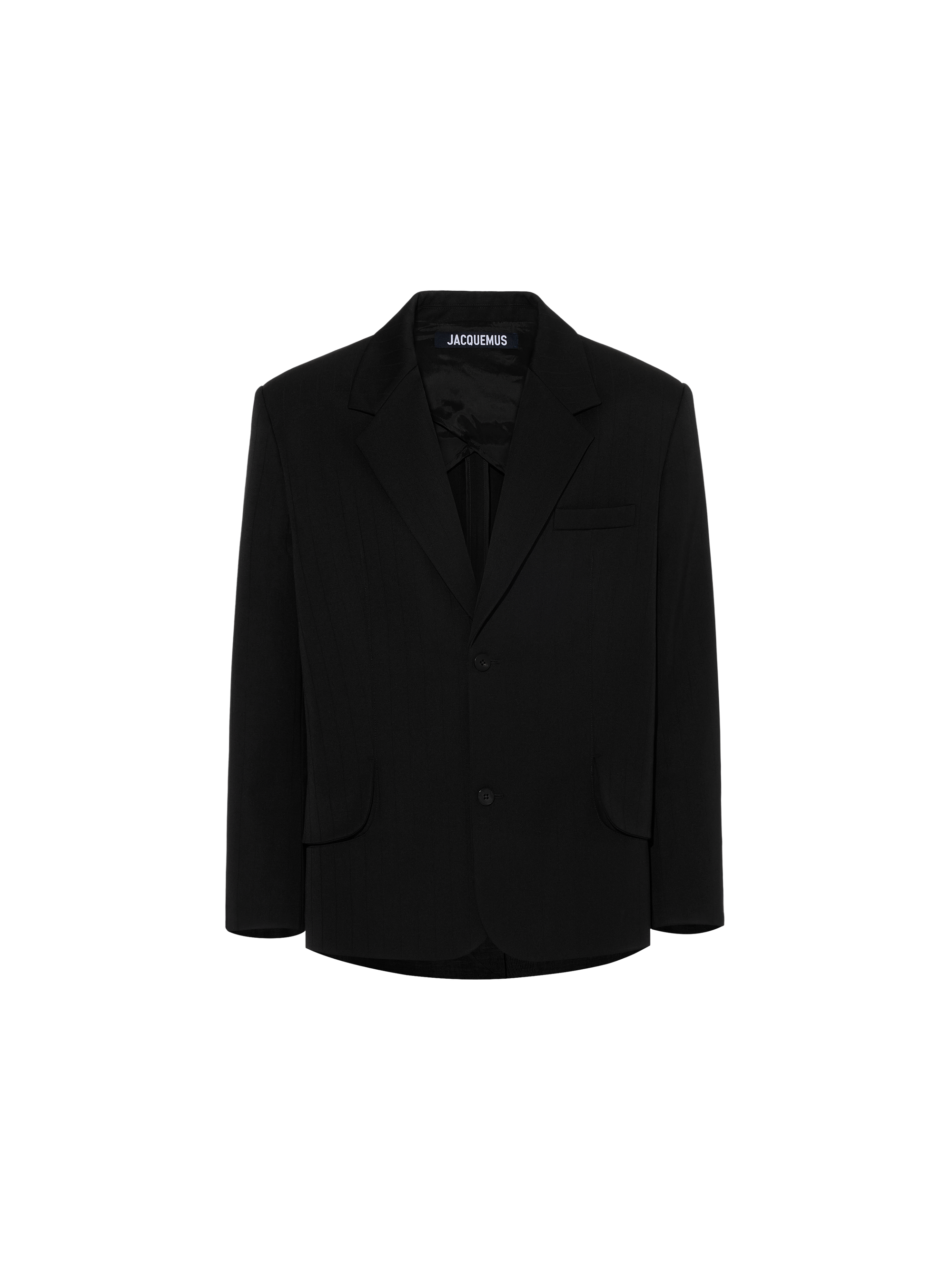 JACQUARD PINSTRIPE BLACK/ LA VESTE TITOLO