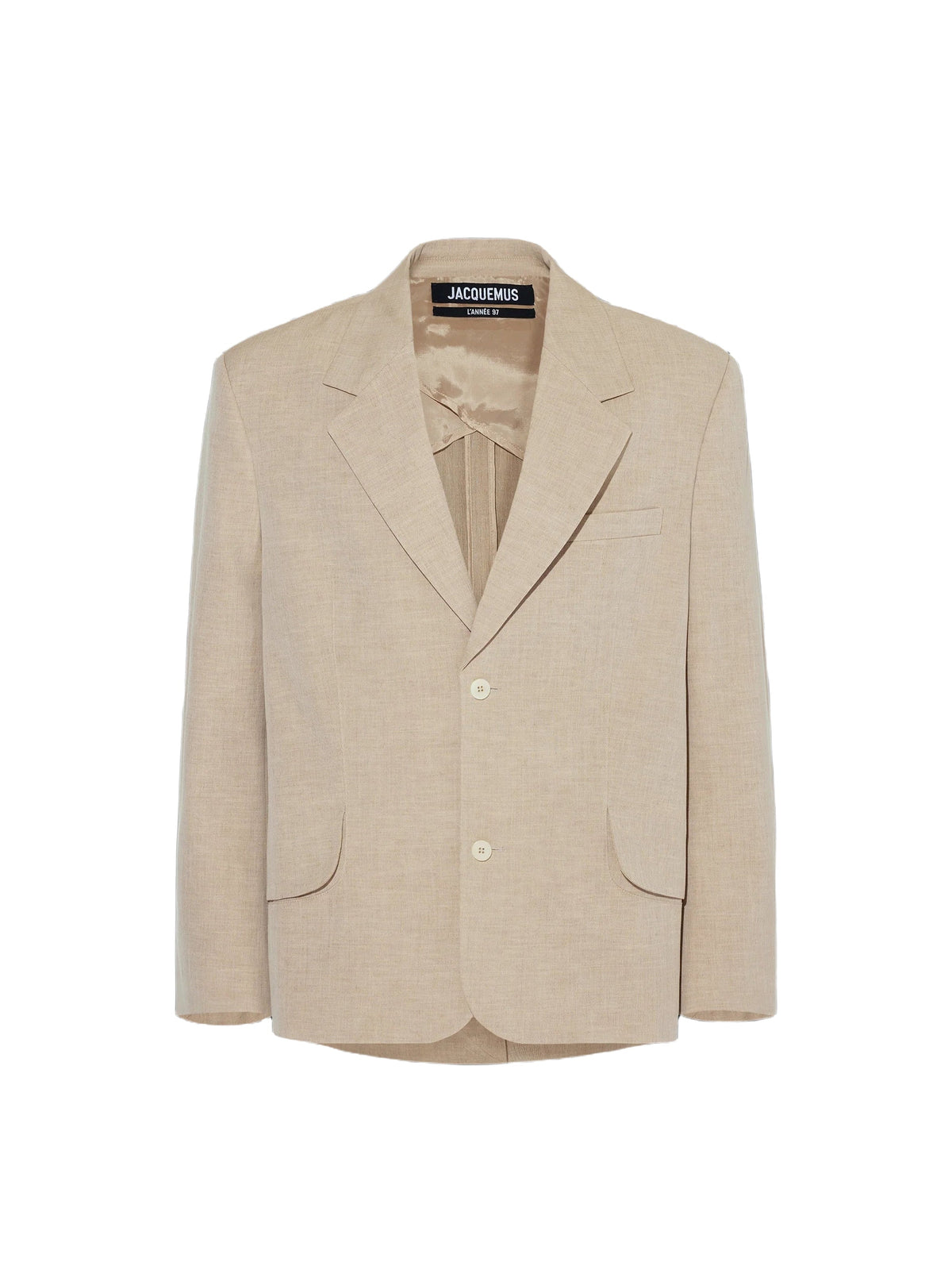 Blazer Titolo en lin et laine - Beige