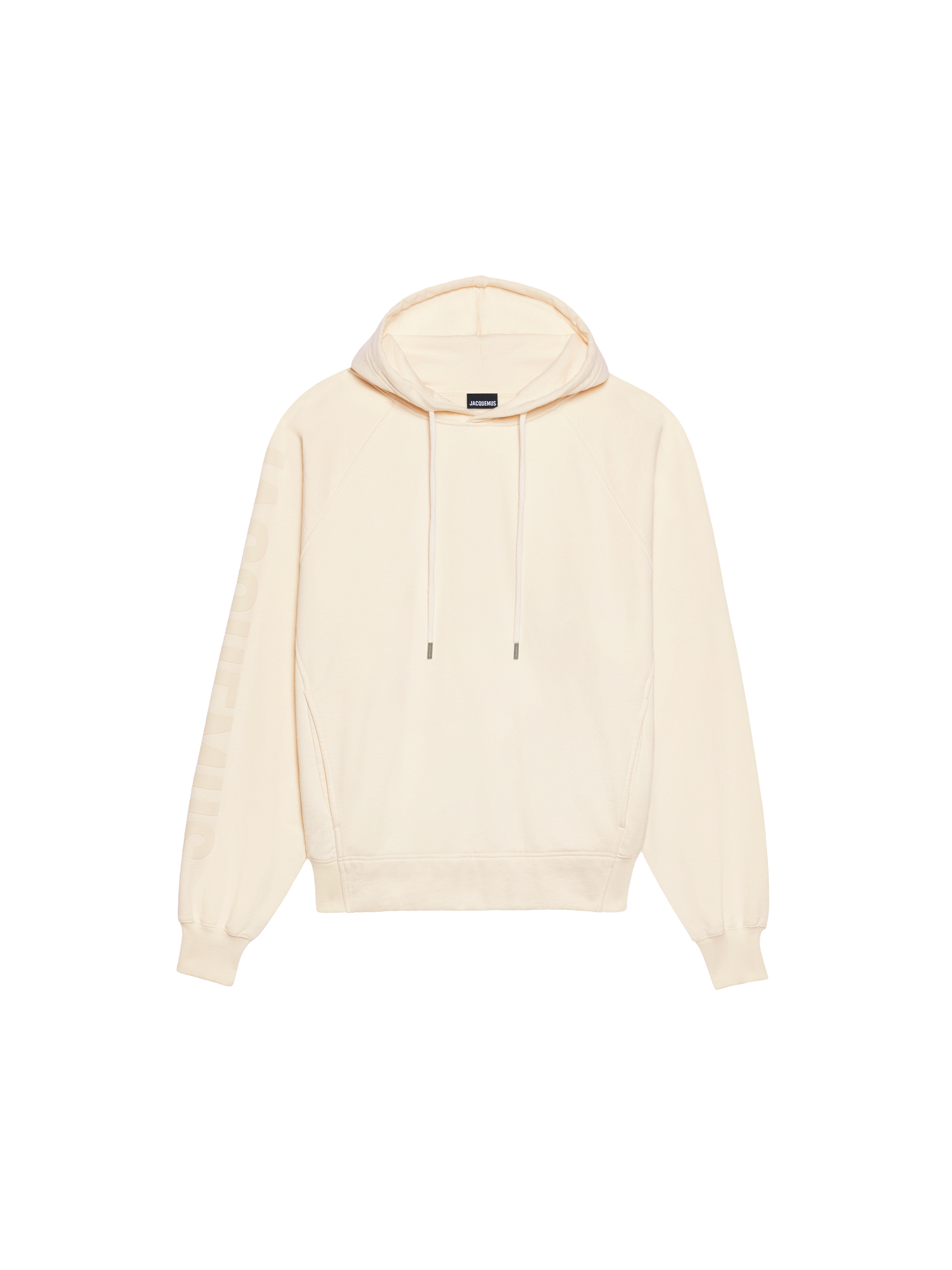 LIGHT BEIGE LE HOODIE TYPO