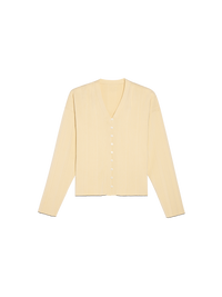 LIGHT IVORY LE CARDIGAN PLISSE