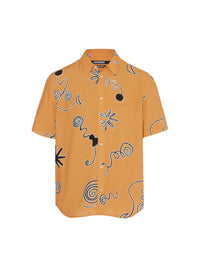 90€ / 9 sold //11 QTY / ST82%   Chemise Melo à manches courtes - Arty Spiral Black