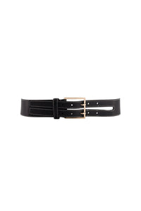 Ceinture Harnais à double sangle en cuir - Black