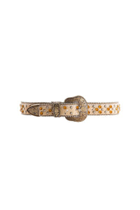 Ceinture Moona en cuir - Yellow