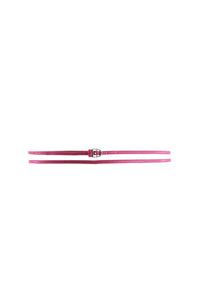 Ceinture Skinny fine en cuir - Pink