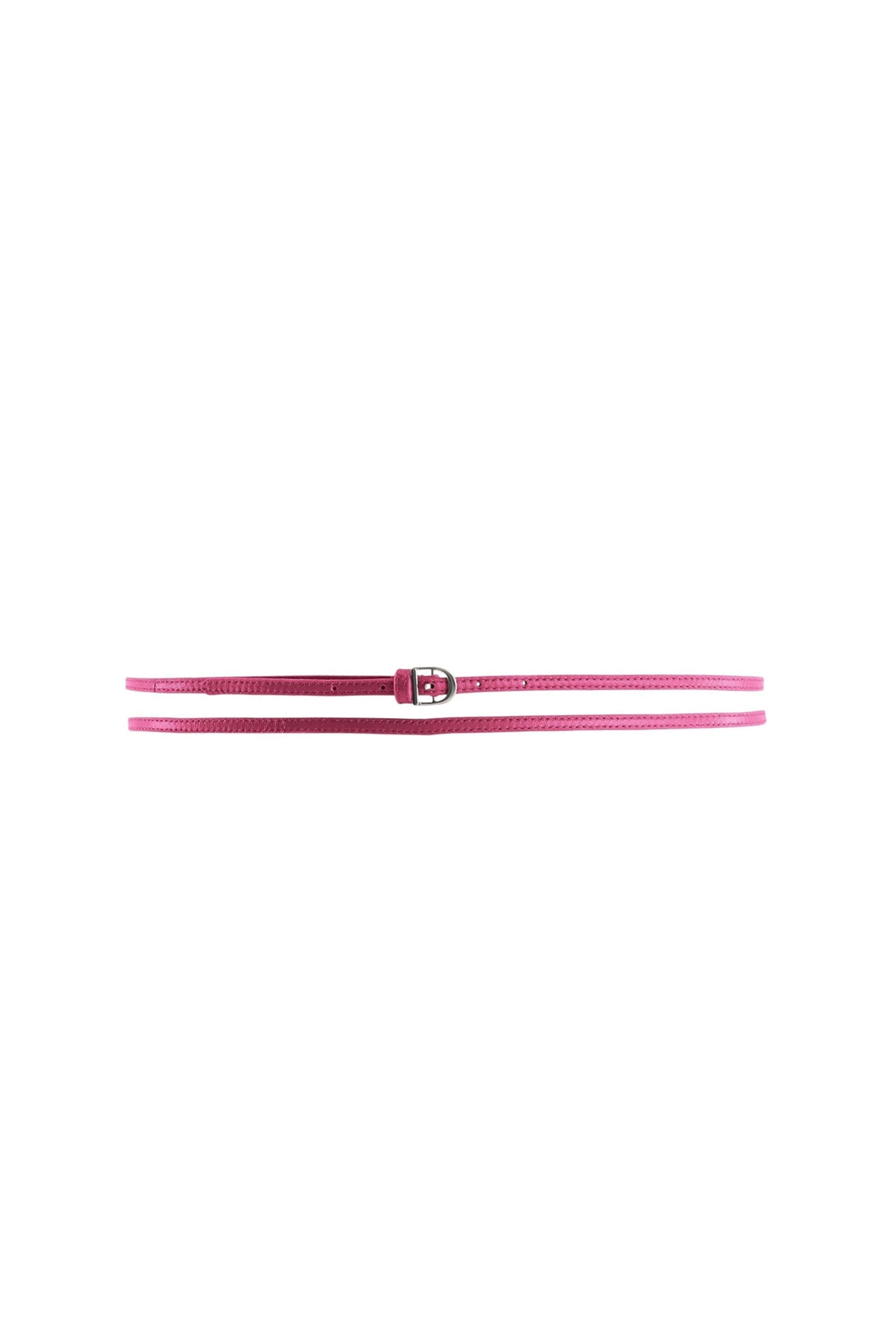 Ceinture Skinny fine en cuir - Pink