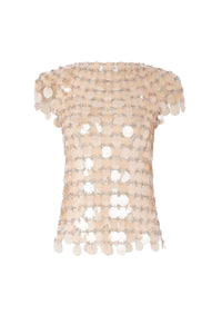Top iconique assemblage Audrey  - Transparent Light Pink