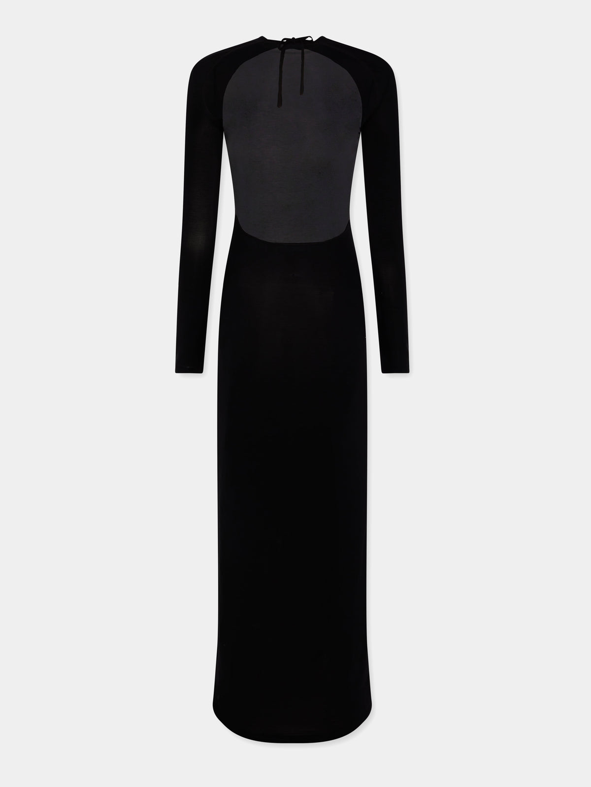 Robe seconde peau ajustée à logo - Black