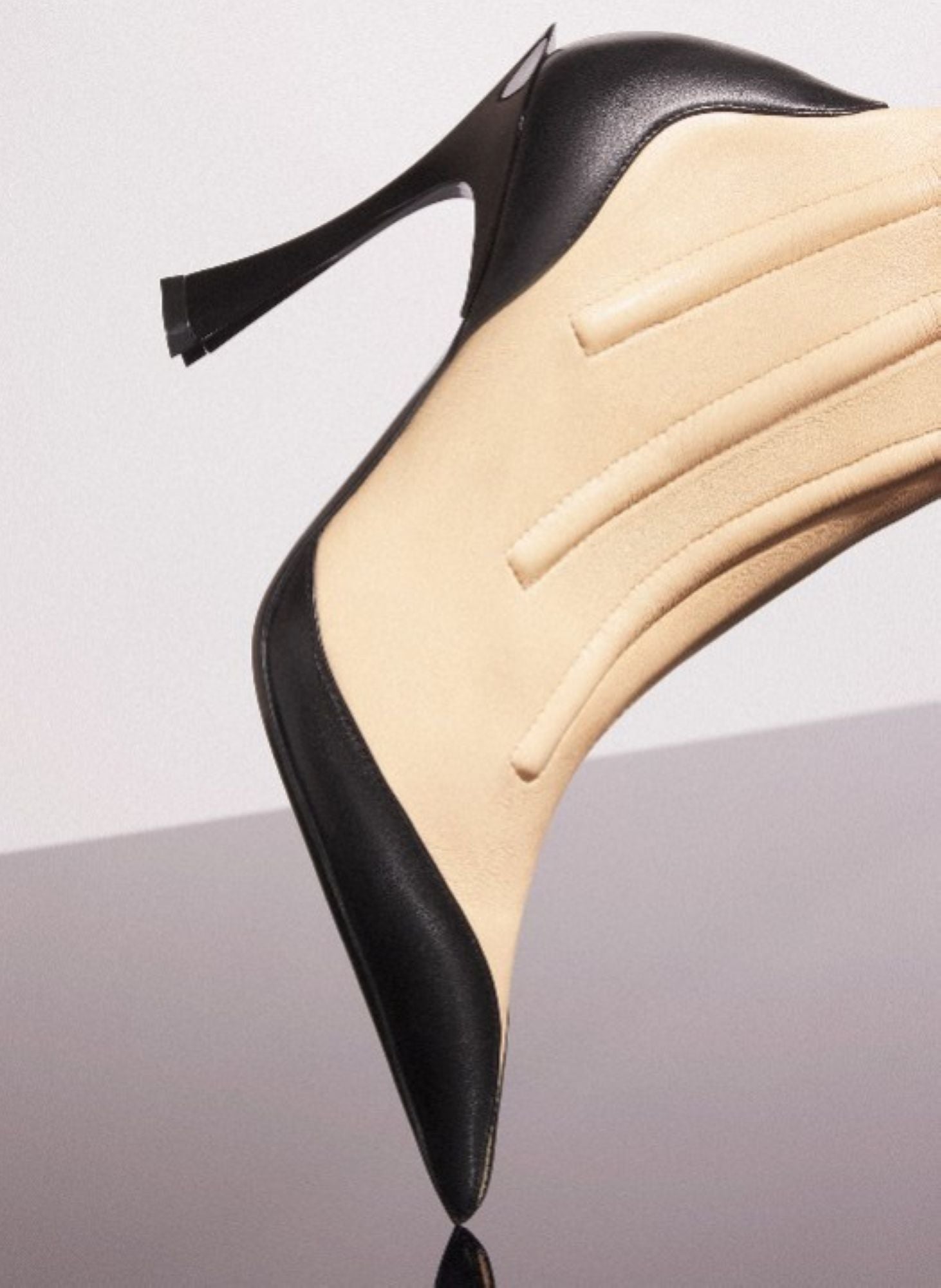BLACK BONED LEATHER FANG 95 ANKLE BOOTS