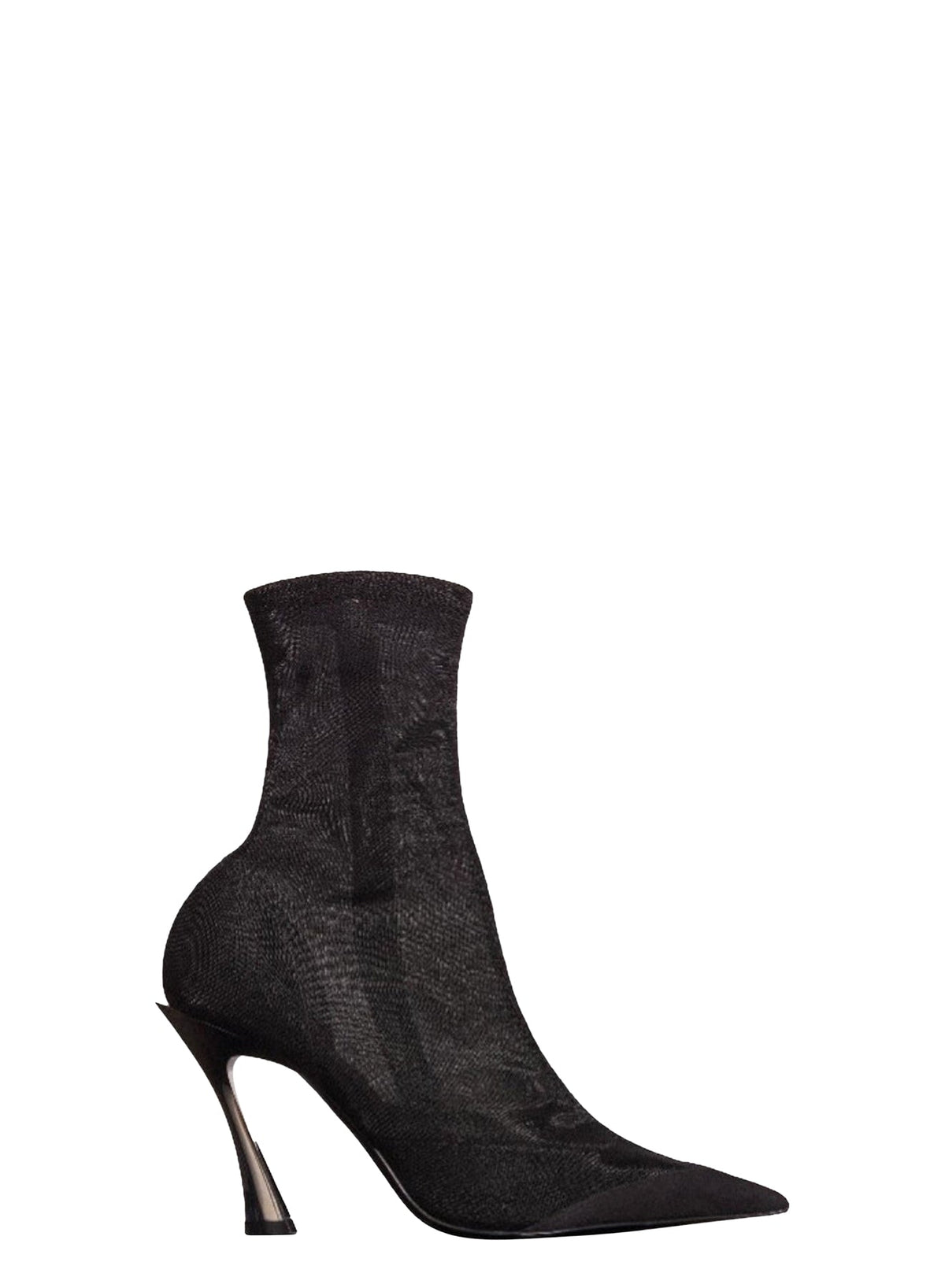 BLACK // black mesh Fang 95 ankle boots
